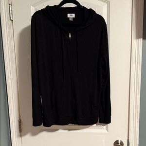 Old Navy Black Zip-Up Hoodie
